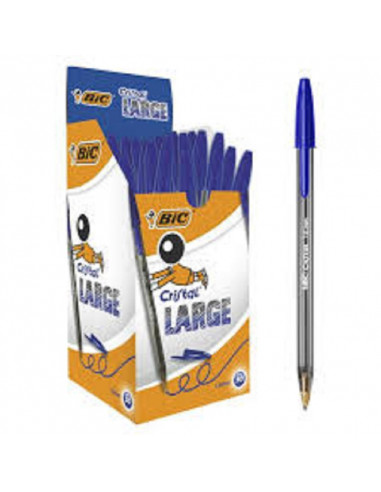 PENNA BIC LARGE BLU CONF.50PZ