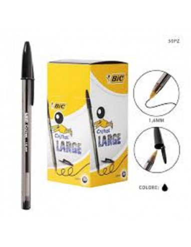 PENNA BIC LARGE NERO CONF.50PZ