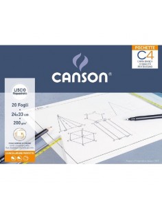 BLOCCO CANSON C4 RIQUADRATO