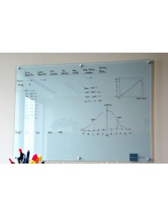 LAVAGNA IN VETRO BIANCO E...