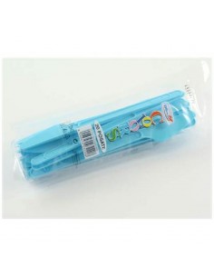 COLTELLI PLAST.CELESTE 20PZ