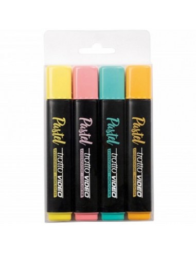 EVIDENZIATORE TRATTO PASTEL CONF.4PZ