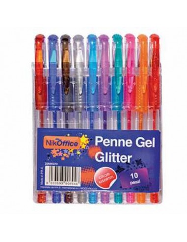 PENNA GLITTER+GEL ASS.CONF.10PZ