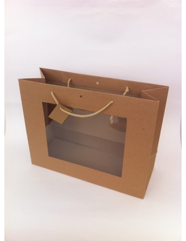 BUSTA CARTA KRAFT+FINESTRA 40X31+15