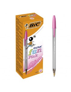PENNA BIC CRISTAL FUN ROSA
