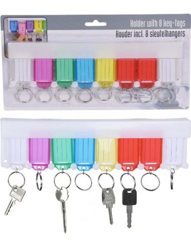 SUPPORTO + 8 PORTACHIAVI