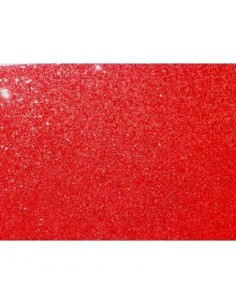 GOMMA EVA GLITTER ROSSO 40X60 