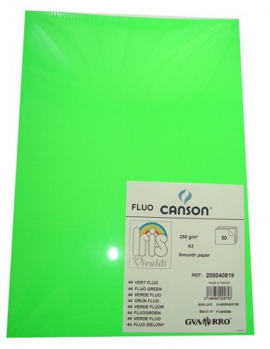 CARTONCINO A3 VERDE FLUO'