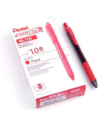 PENNA ENERGEL X 1,0 CLICK ROSSO pz 12