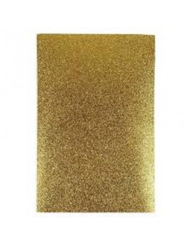 CARTA GLITTERATA A4 ORO 10FF
