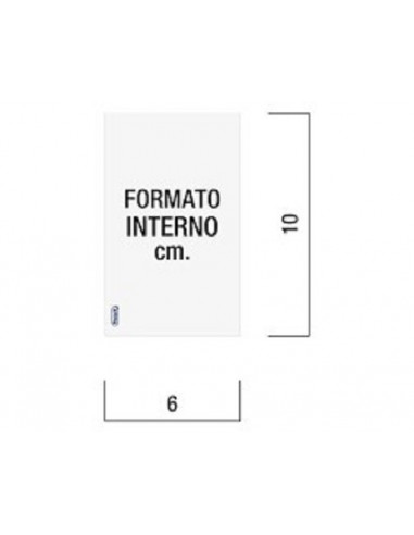 BUSTE UPOCK CARDS TRASP.6X10 100PZ
