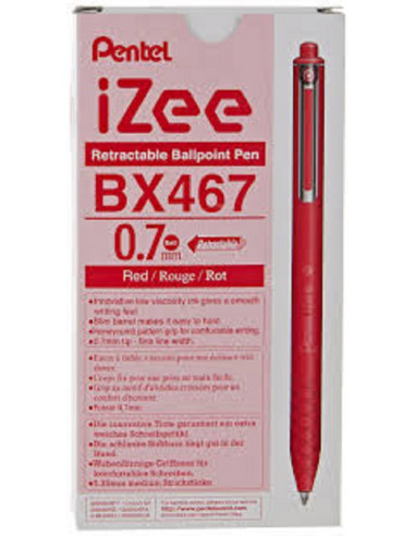 PENNA PENTEL BX467 ROSSO pz 12
