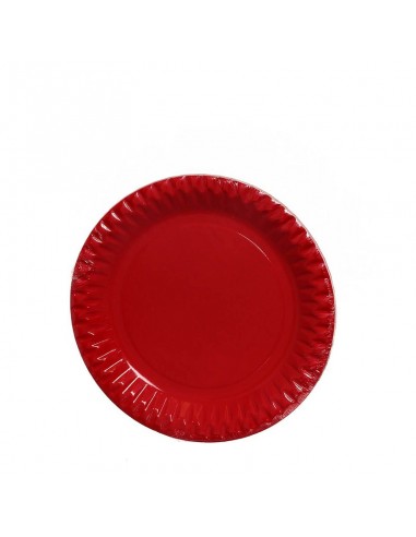 PIATTI CARTA PIANI ROSSO 10PZ