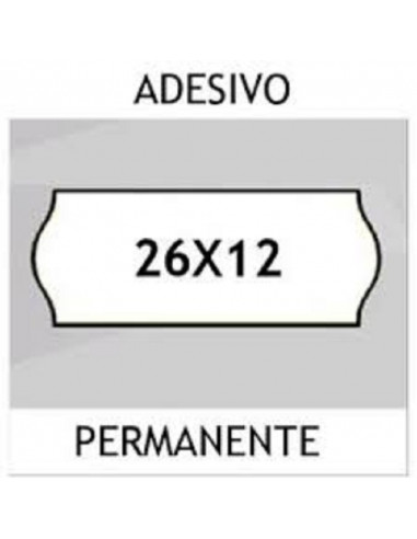 ROTOLI PREZZATRICE 26X12 BIANCO