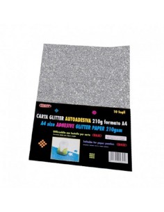 CARTA GLITTER ADESIVA A4...