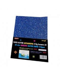 CARTA GLITTER ADESIVA A4...
