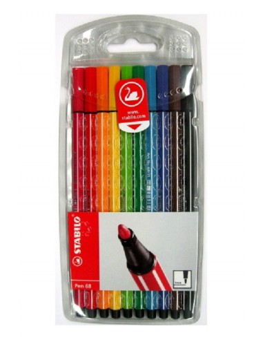PENNA STABILO PEN 68 BLISTER 10PZ