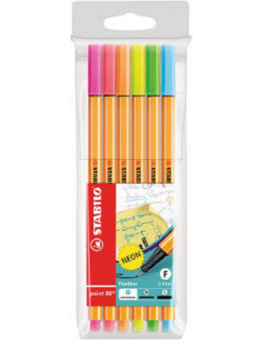 PENNA POINT 88 BLISTER DA 6PZ FLUO'